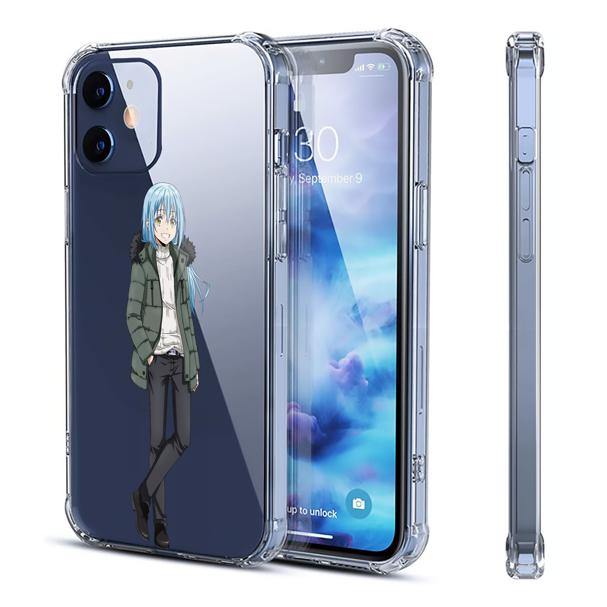 （画像用） 転スラ Regarding Reincarnated to Slime 【iPhone 12シリーズ対応】透明スマホケース（クリアソフトケース）